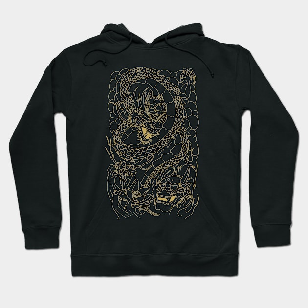 Eastern Legend (gold) Hoodie by RobRetiano